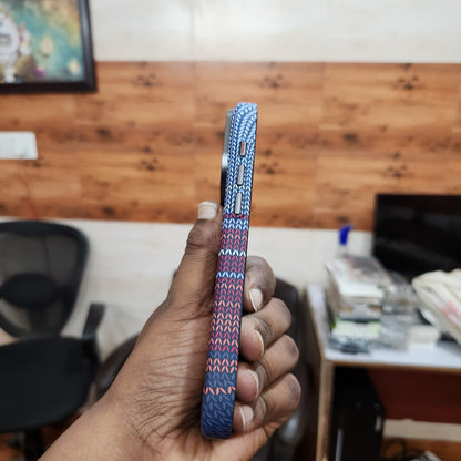 iPhone 17 Pro Max 0.8mm Ultrathin Carbon Fiber Texture Case with Magsafe - Blue