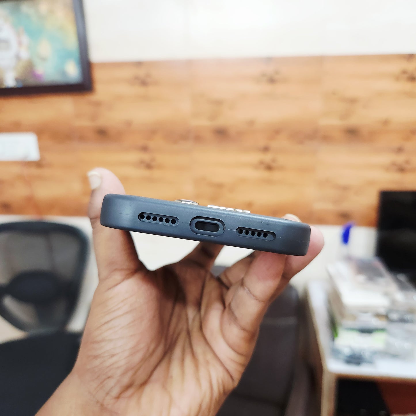 iPhone 17 Pro Max Leather Case with Luxury Sports Car Logo - Black