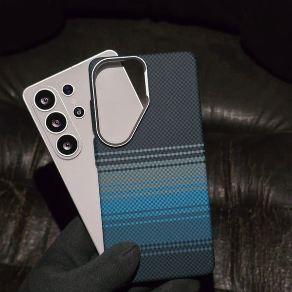 Samsung Galaxy S26 Ultra Slim Lightweight Carbon Fiber Case with Magsafe - Blue