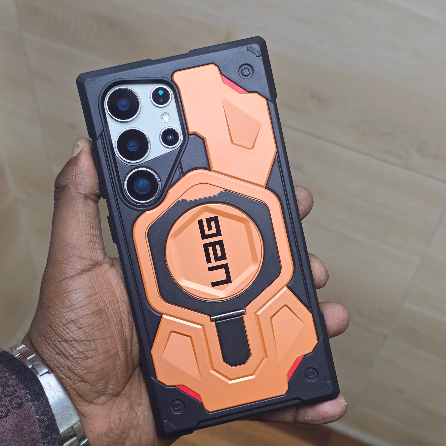 Samsung Galaxy S24 Ultra UAG Armor Protective Magsafe Case with Kickstand - Orange
