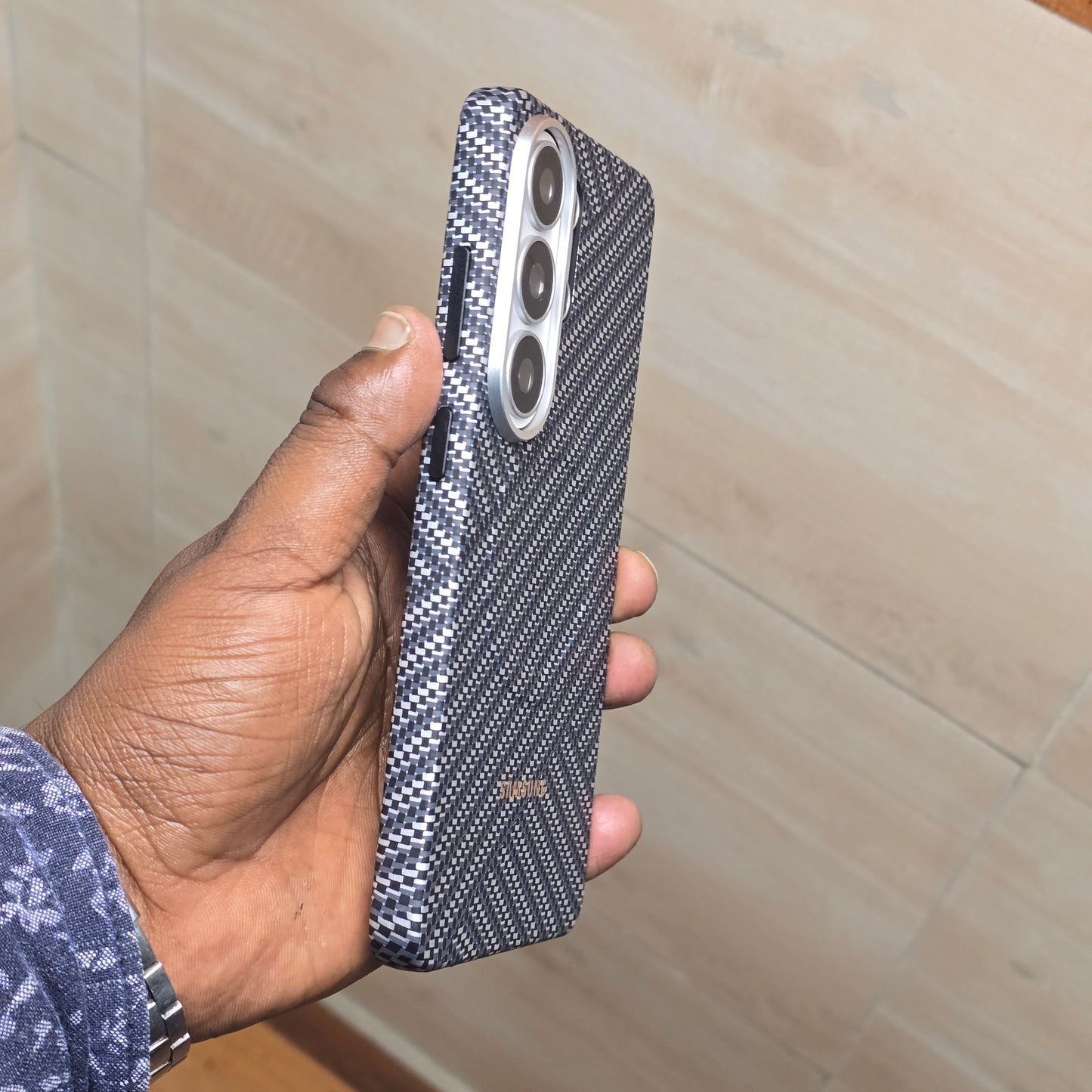 Samsung Galaxy S26 Ultra Carbon Magnet Case, Nano Fiber with Magsafe - Silver