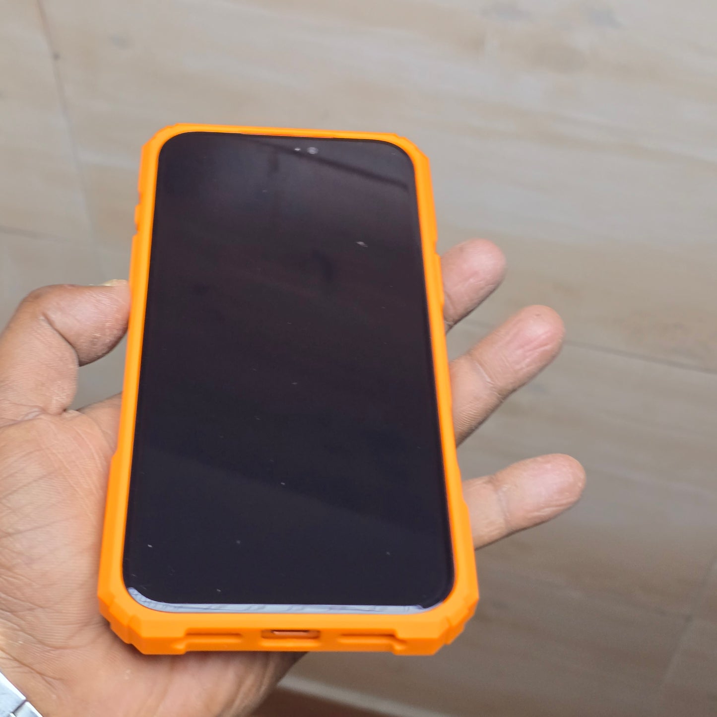 iPhone 17 Pro Max Back Cover Luxury Sports Car Armor Case - Orange