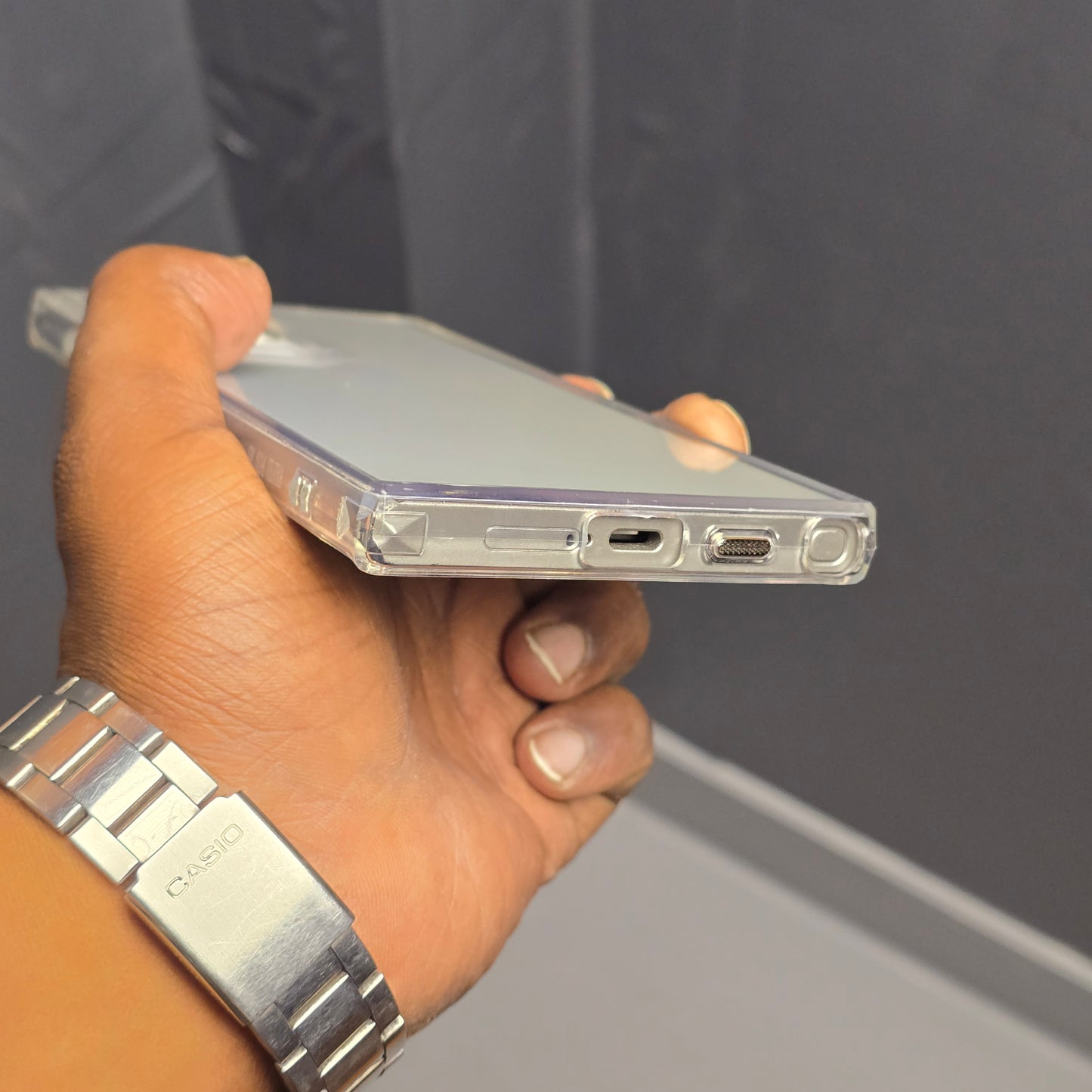 Samsung Galaxy S24 Ultra Evo Clear Ruged Bumper Case - Clear