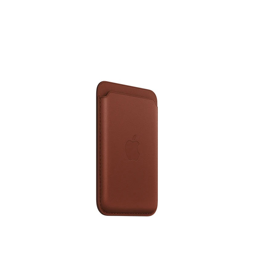 Leather MagSafe Wallet – Slim Magnetic Card Holder for iPhone - Umber