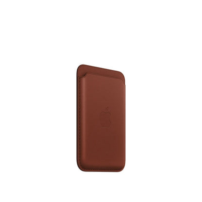 Leather MagSafe Wallet – Slim Magnetic Card Holder for iPhone - Umber