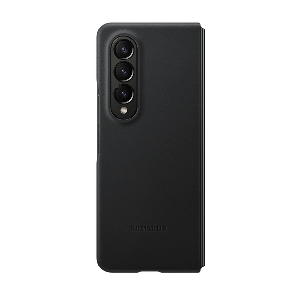 For Samsung Galaxy Fold 4 Leather Case - Black
