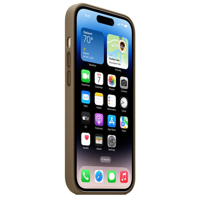 iPhone 16 Pro Leather Case with MagSafe - Natural Titanium