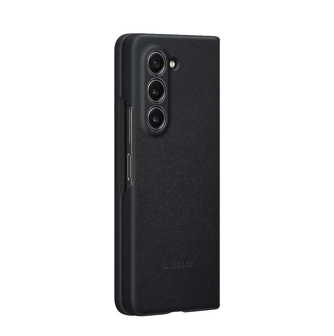 Samsung Galaxy Z Fold 5 Eco Leather Slim Fit Case - Black