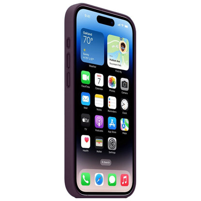iPhone 18 Pro Max Leather Case with MagSafe & IC Animation - Pruple