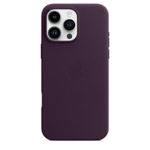 Apple iPhone 16 Pro Leather Back Cover Case - Purple