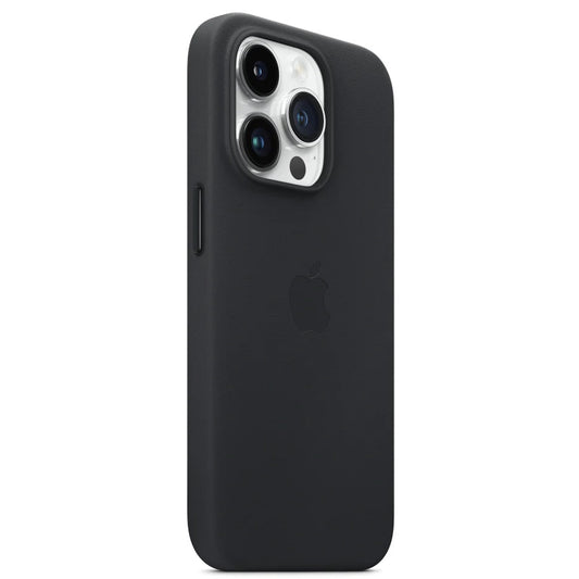 iPhone 15 Pro Leather Back Cover Case with MagSafe – Black