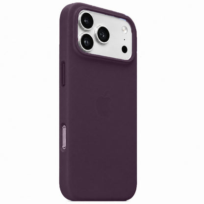 iPhone 18 Pro Max Leather Case with MagSafe & IC Animation - Pruple