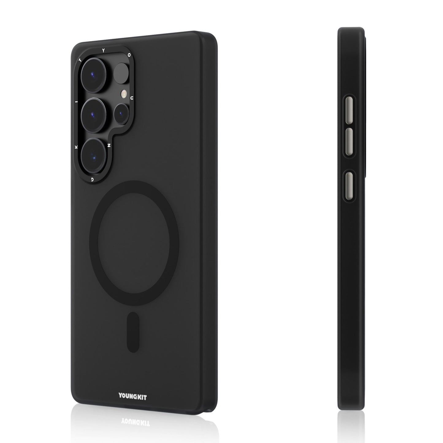 Samsung Galaxy S25 Ultra YOUNGKIT Hidden Sand Matte Case with Magsafe - Black