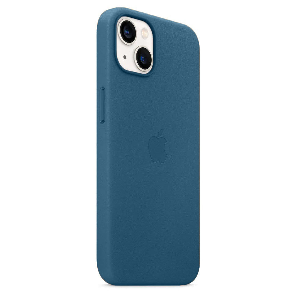 iPhone 14 Leather Back Cover Case with MagSafe – Cosmo Blue