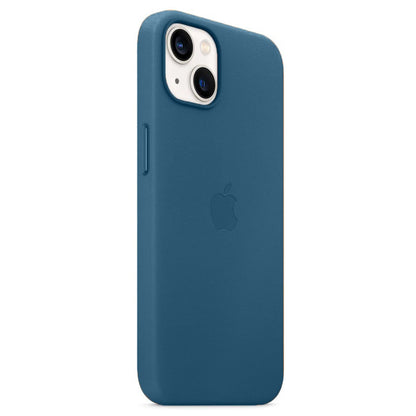 iPhone 14 Leather Back Cover Case with MagSafe – Cosmo Blue