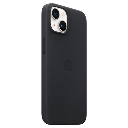 iPhone 13 Leather Back Cover Case with MagSafe - Black