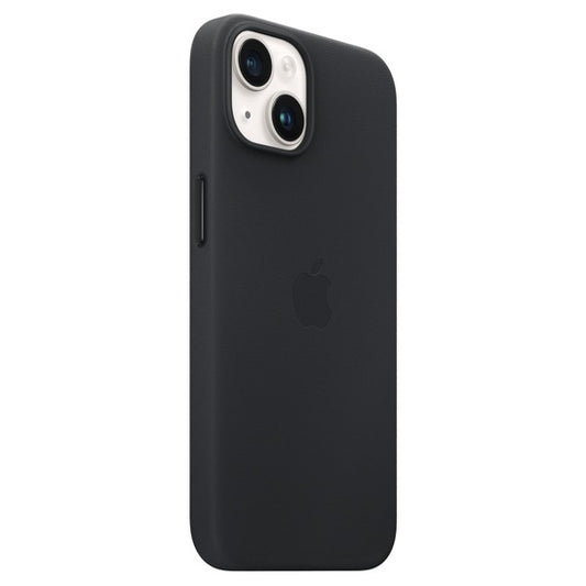 iPhone 13 Leather Back Cover Case with MagSafe - Black