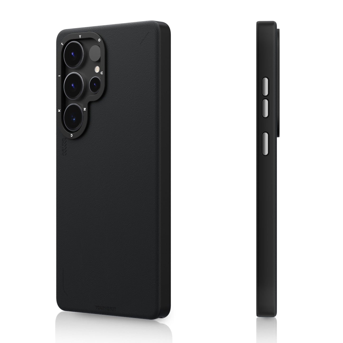 Samsung Galaxy S25 Ultra YOUNGKIT Matte Leather Case with Magsafe - Black