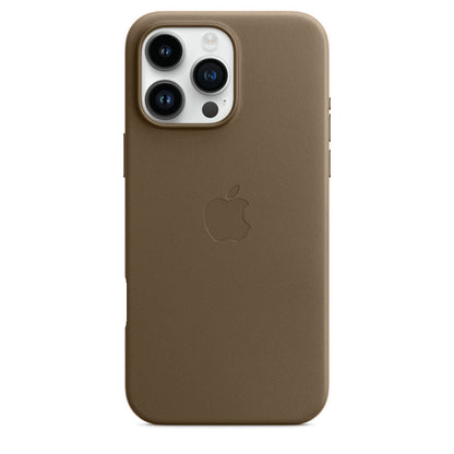 iPhone 16 Pro Max Leather Case with MagSafe - Natural Titanium