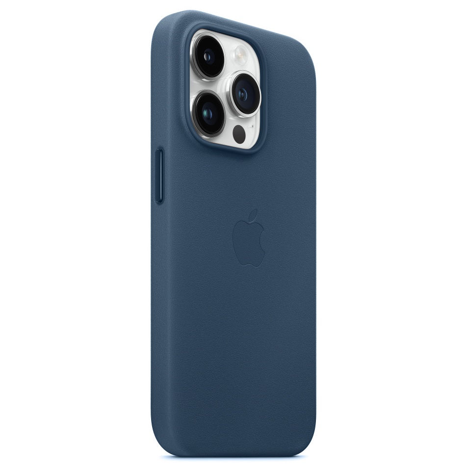 iPhone 14 Pro Leather Back Cover Case with MagSafe – Cosmo Blue