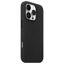 Apple iPhone 16 Pro Leather Back Cover Case - Black