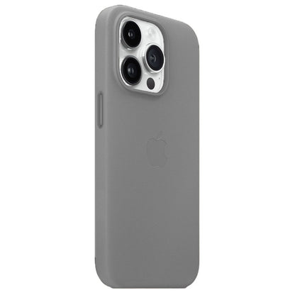 iPhone 14 Pro Max Leather Back Cover Case with MagSafe – Dark Gray