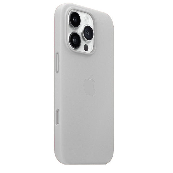 Apple iPhone 16 Pro Leather Back Cover Case - Off White