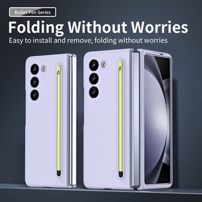Samsung Galaxy Z Fold 5 Skin Feel Slim Matte Case with Stylus - Purple