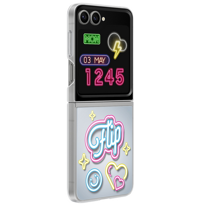 Samsung Galaxy Z Flip6 Flipsuit LED Case Transparent Protective Shell - Clear