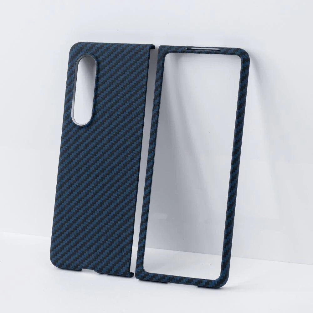 Samsung Galaxy Z Fold4 Carbon Fiber Aramid with Drop Protection - Blue