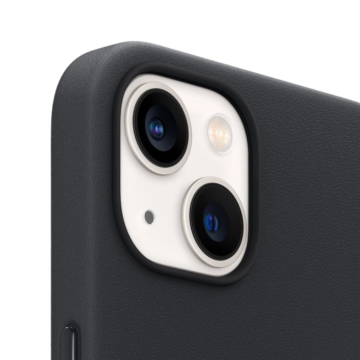 iPhone 13 Leather Back Cover Case with MagSafe - Black