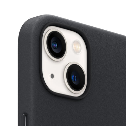 iPhone 13 Leather Back Cover Case with MagSafe - Black