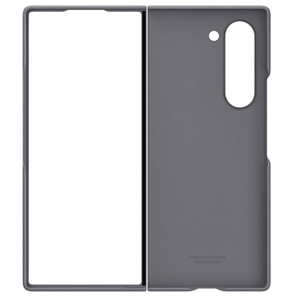 Samsung Galaxy Z Fold 6 Skin Feel S Pen Case with Front Glass Protection & Stylus - Gray