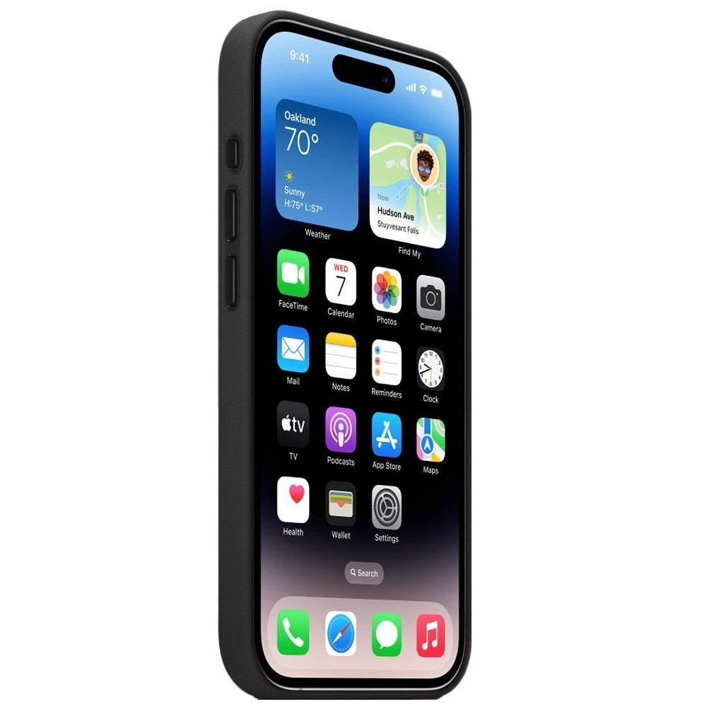 iPhone 18 Pro Premium Leather Style Case with MagSafe - Black
