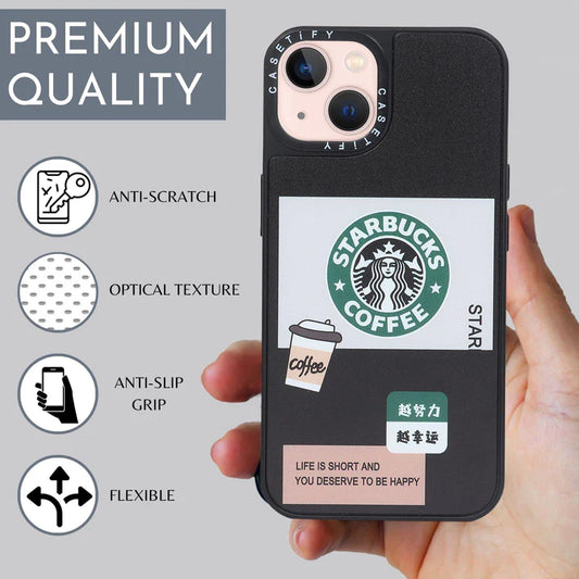 SEO Shopify Product Listing — iPhone 13 Starbucks Reflective Mirror Case Coffee