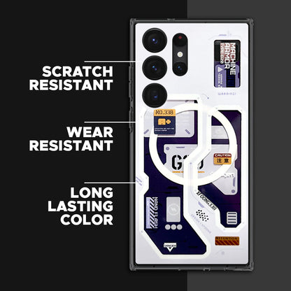 Samsung Galaxy S22 Ultra Zero One G20 Edition Hybrid Shockproof Case with Magsafe - White