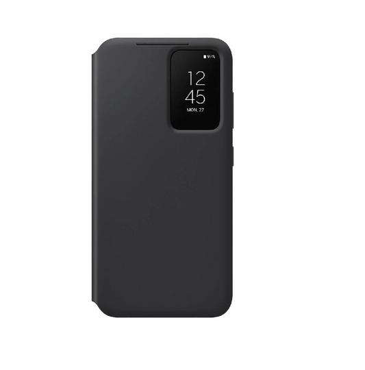 Samsung Galaxy S22 S-View Wallet Phone Case Protective Cover-Black