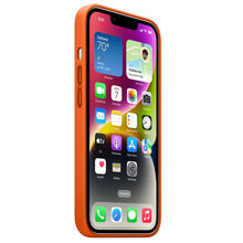 iPhone 13 Leather Case with MagSafe – Orange