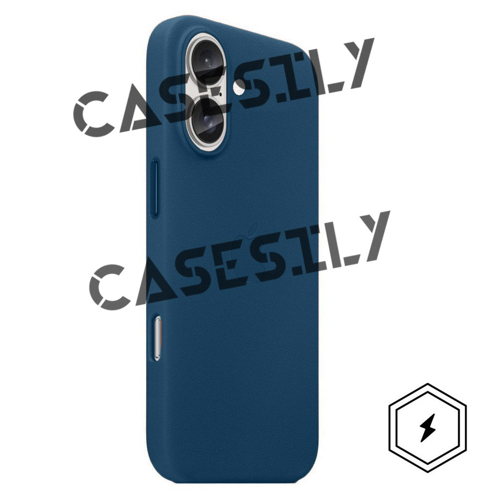 iPhone 16 Plus Leather Back Cover Case with MagSafe - Cosmo Blue