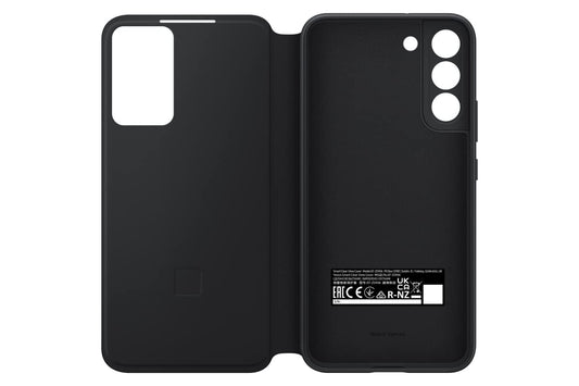 Samsung Galaxy S22 S-View Wallet Phone Case Protective Cover-Black