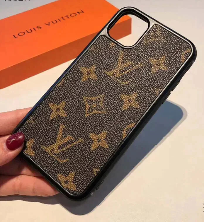 iPhone 14 Louis Vuitton Leather Case - Brown – CASESILY