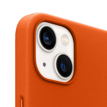 iPhone 13 Leather Case with MagSafe – Orange