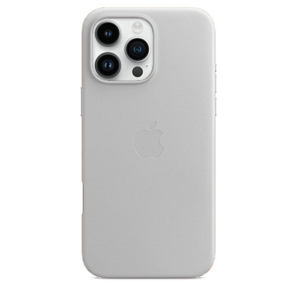 Apple iPhone 16 Pro Leather Back Cover Case - Off White