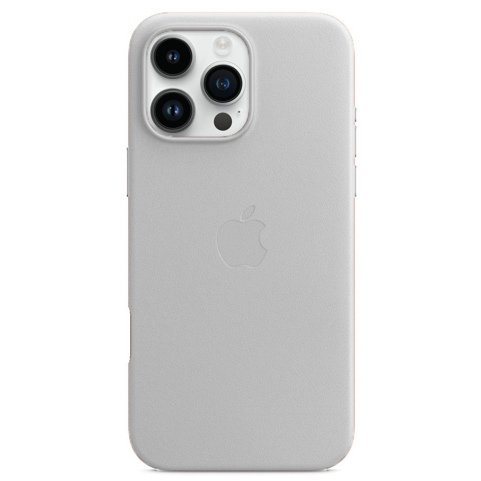 iPhone 16 Pro  Leather Back Cover Case with MagSafe – Gray
