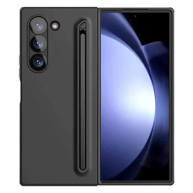 Nilkin Skin Feel Slim S Pen Protective Case with Stylus for Samsung Galaxy Z Fold 6 - Black