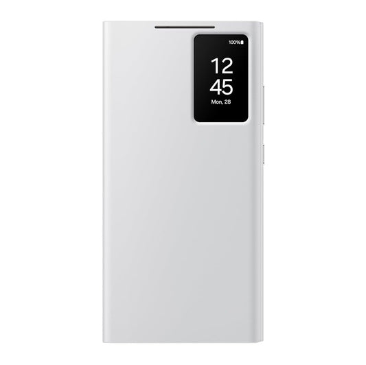 Samsung Galaxy S24 Ultra Smart View Window Flip Wallet Case with Control - White