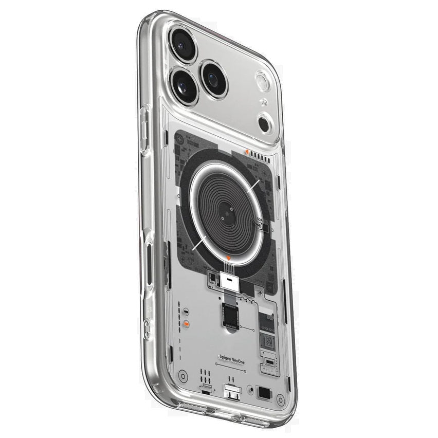 iPhone 17 Pro Machine Style Hybrid Shockproof Case with Magsafe - Neon