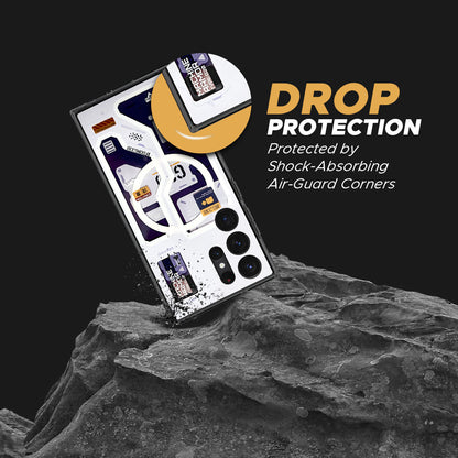 Samsung Galaxy S22 Ultra Zero One G20 Edition Hybrid Shockproof Case with Magsafe - White