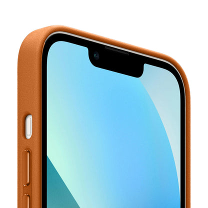 iPhone 14 Leather Back Cover Case with MagSafe – Tan