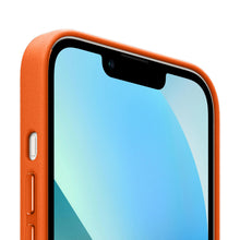 iPhone 13 Leather Case with MagSafe – Orange